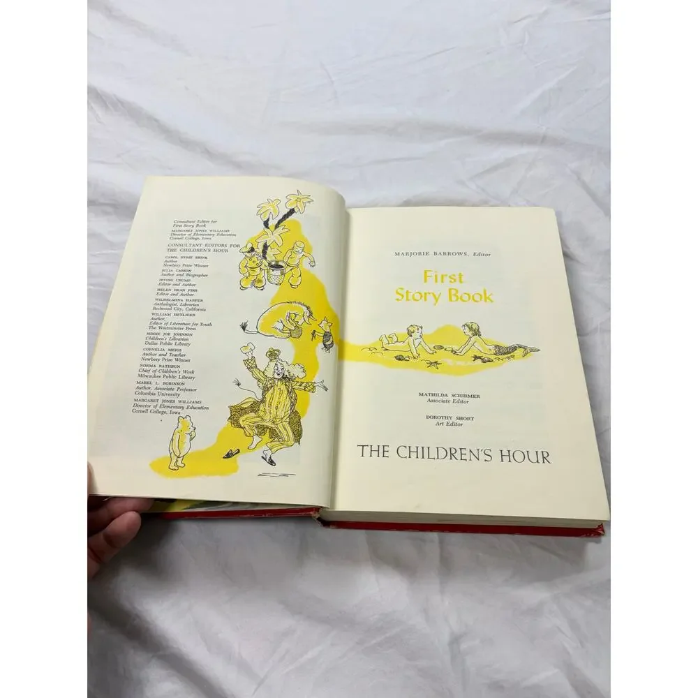 VTG First Story Book The Childrens Hour. Spencer Press. vintage childrens book